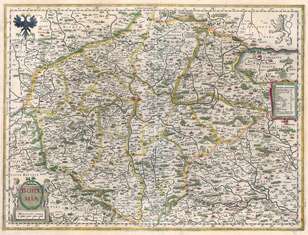 Bohemen (Tsjechië) 1645 Willem Blaeu
